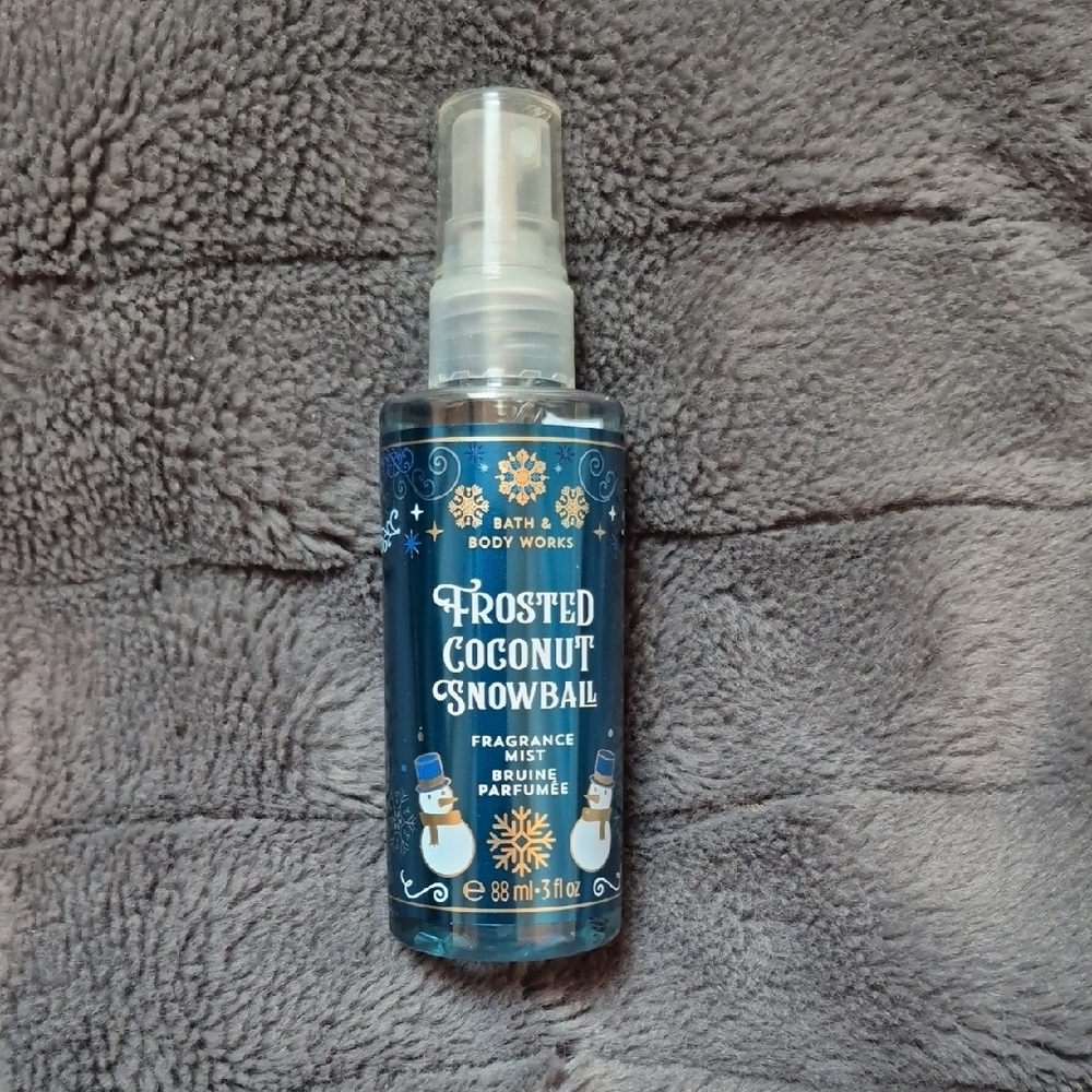 Frosted Coconut Snowball Travel Size Mist From Bath & Body Works, New!